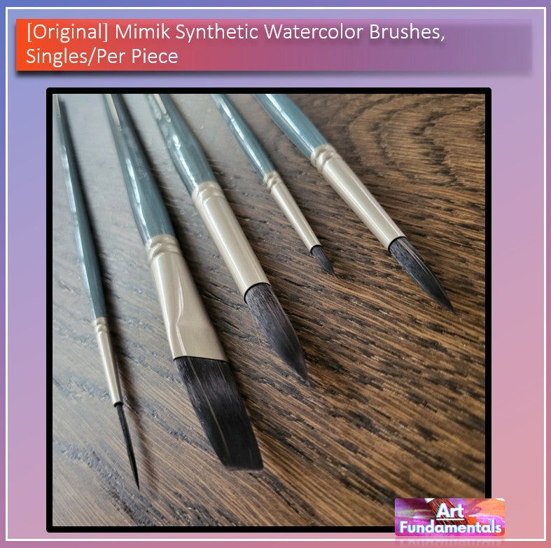 Mimik Synthetic Watercolor Brushes, Singles/ Per Piece