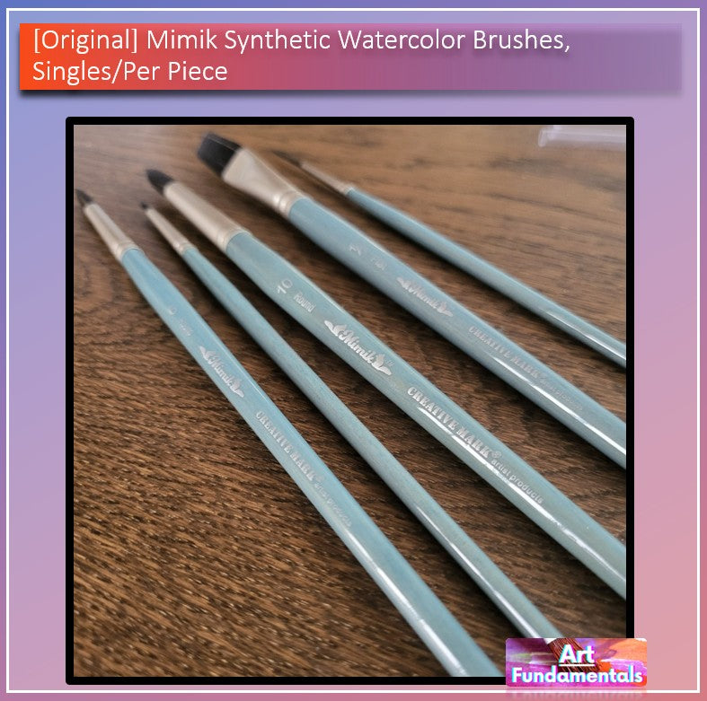Mimik Synthetic Watercolor Brushes, Singles/ Per Piece