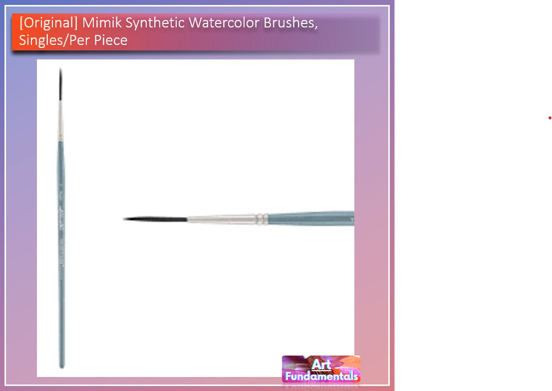 Mimik Synthetic Watercolor Brushes, Singles/ Per Piece