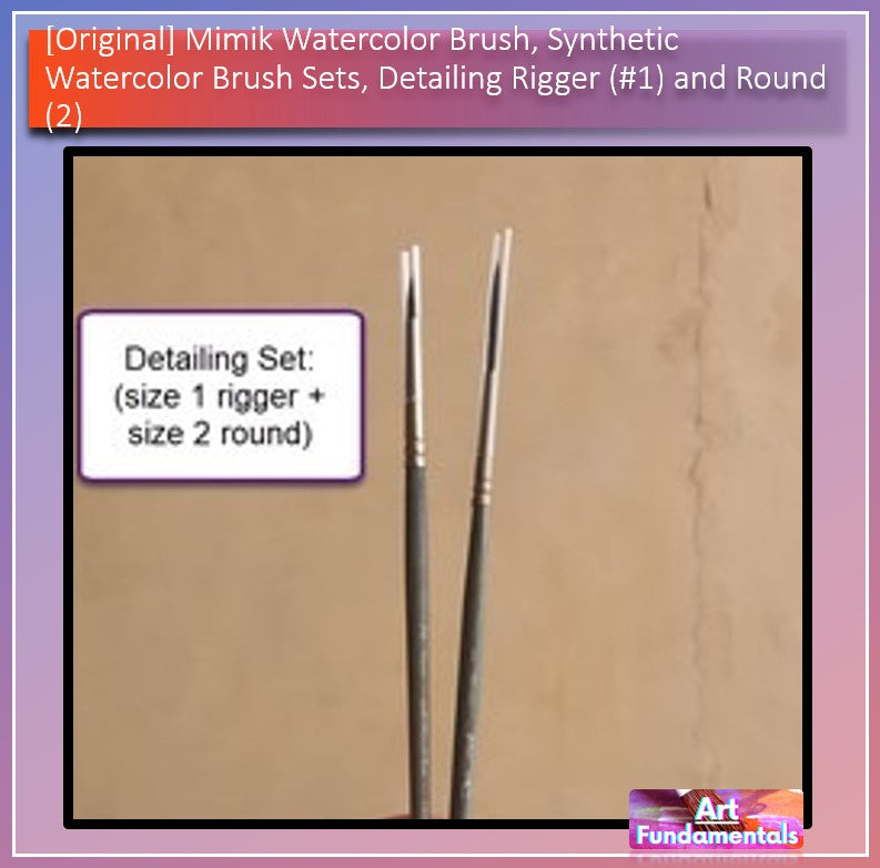 Mimik Watercolor Brush, Synthetic Watercolor Brush Sets, Detailing