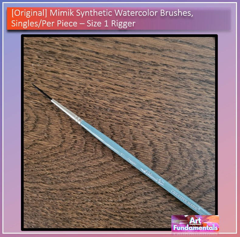 Mimik Synthetic Watercolor Brushes, Singles/ Per Piece