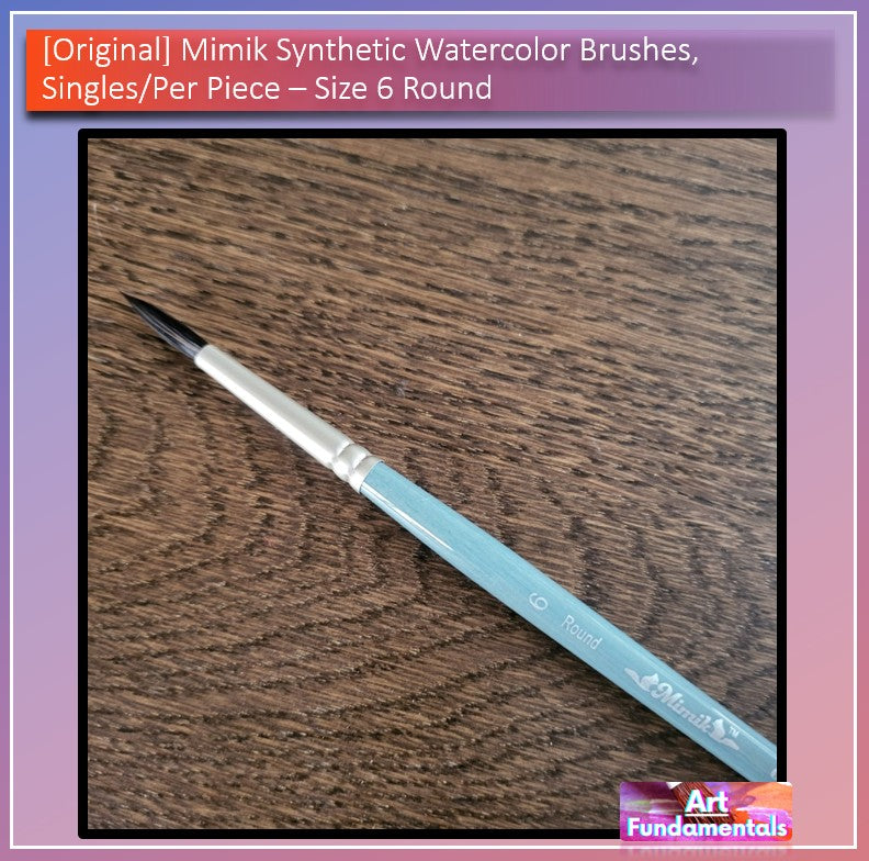 Mimik Synthetic Watercolor Brushes, Singles/ Per Piece
