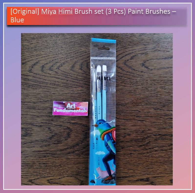 Miya Himi Brush Set (3) pcs Paint Brushes