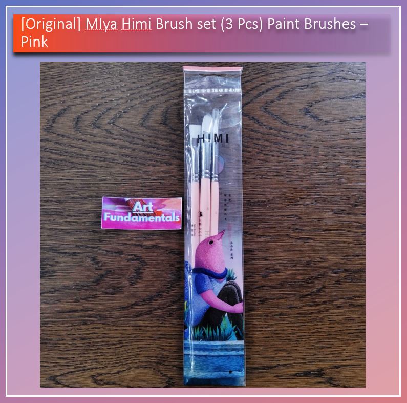 Miya Himi Brush Set (3) pcs Paint Brushes