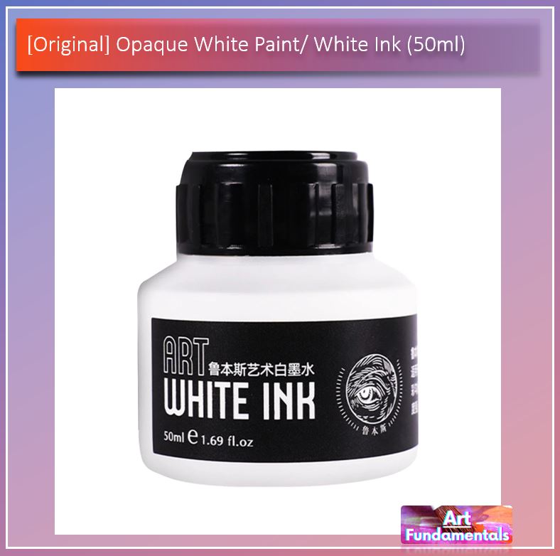 Opaque White Paint / White Ink (50ml) - Sold per Bottle