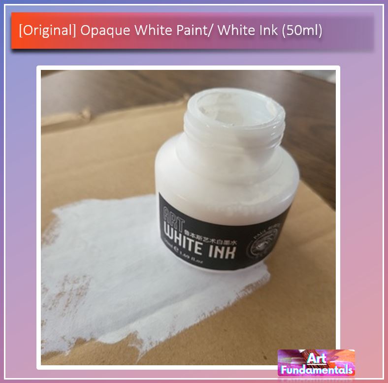 Opaque White Paint / White Ink (50ml) - Sold per Bottle
