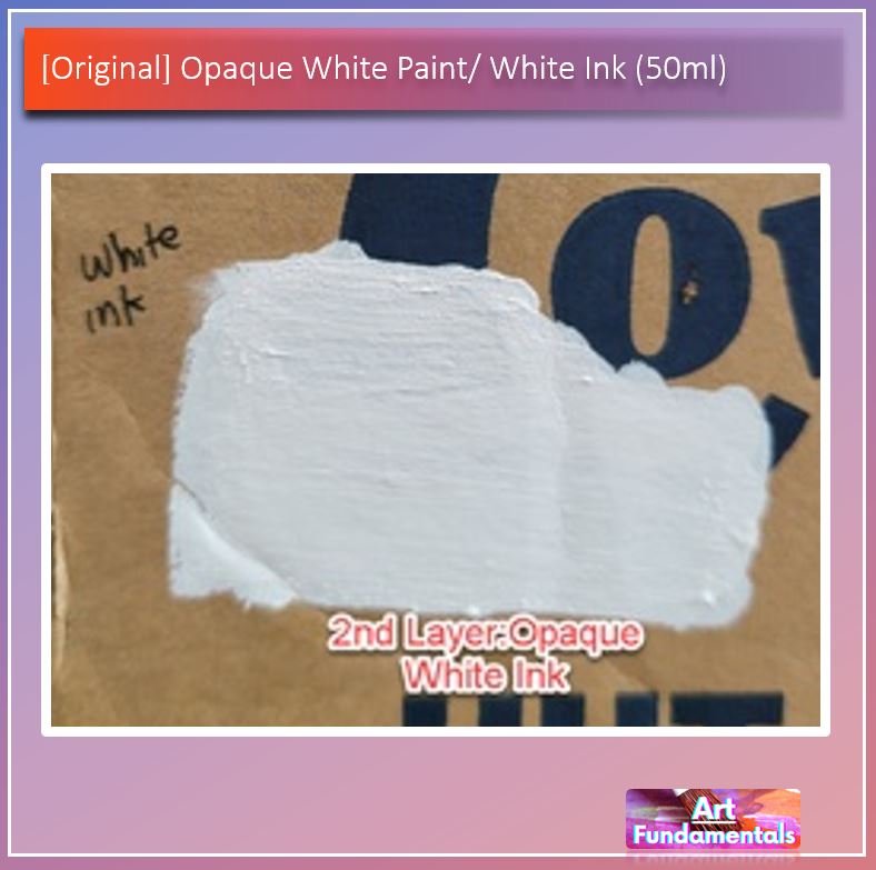 Opaque White Paint / White Ink (50ml) - Sold per Bottle