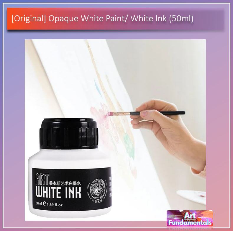 Opaque White Paint / White Ink (50ml) - Sold per Bottle
