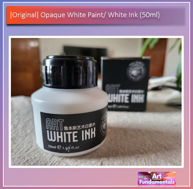 Opaque White Paint / White Ink (50ml) - Sold per Bottle