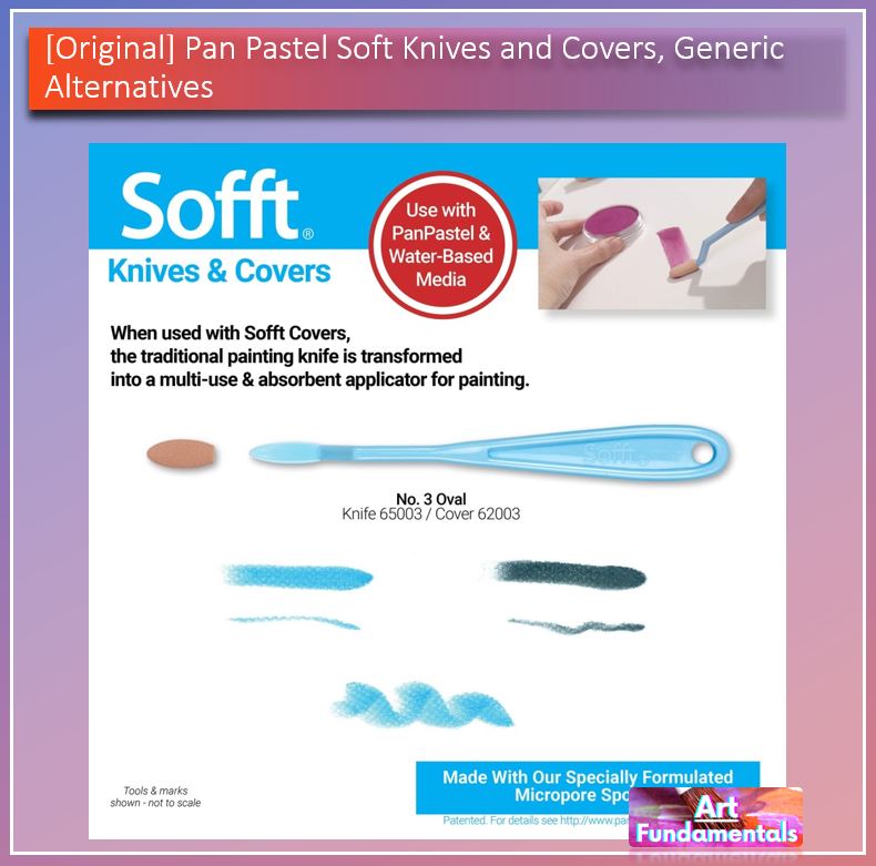 Pan Pastel Soft Knives and Covers, Generic Alternatives