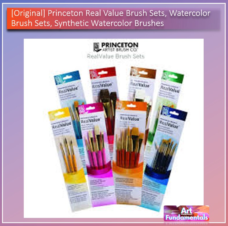 Princeton Real Value Brush Sets, Watercolor Brush Sets, Synthetic Watercolor Brushes