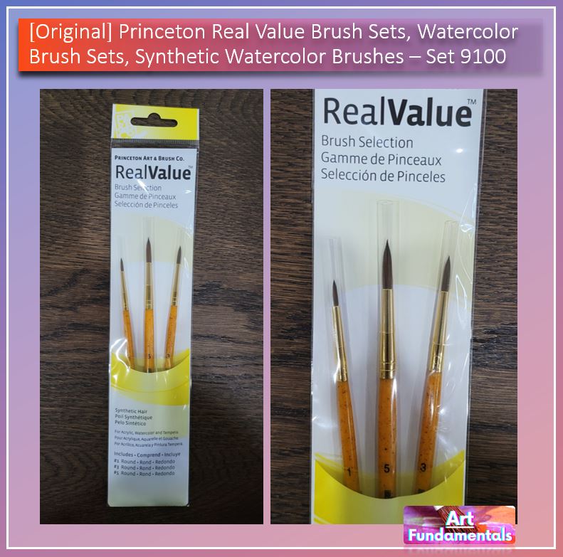Princeton Real Value Brush Sets, Watercolor Brush Sets, Synthetic Watercolor Brushes
