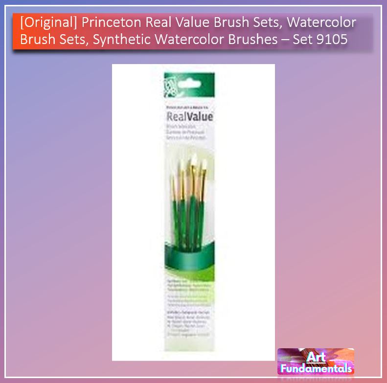 Princeton Real Value Brush Sets, Watercolor Brush Sets, Synthetic Watercolor Brushes
