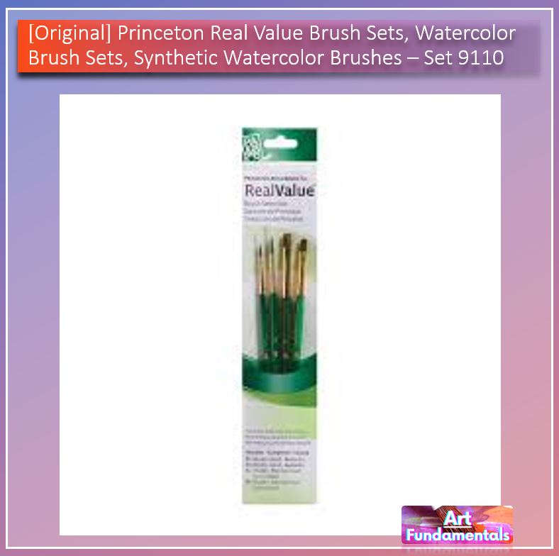 Princeton Real Value Brush Sets, Watercolor Brush Sets, Synthetic Watercolor Brushes