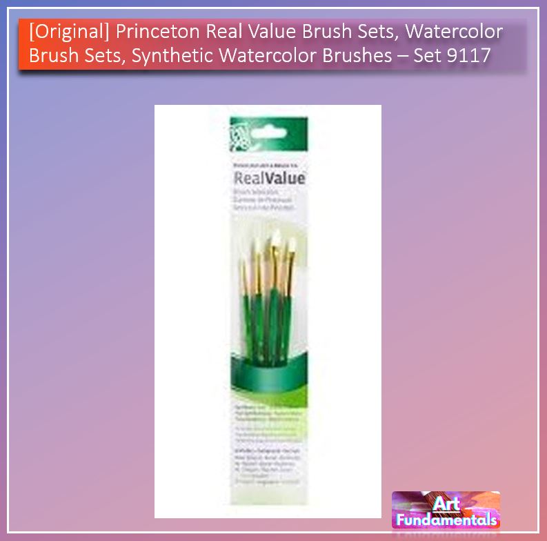 Princeton Real Value Brush Sets, Watercolor Brush Sets, Synthetic Watercolor Brushes