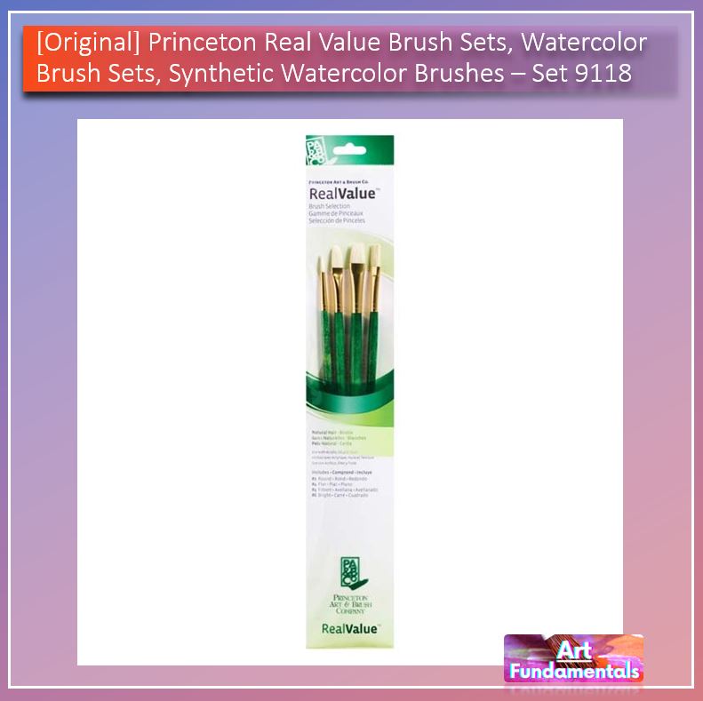 Princeton Real Value Brush Sets, Watercolor Brush Sets, Synthetic Watercolor Brushes