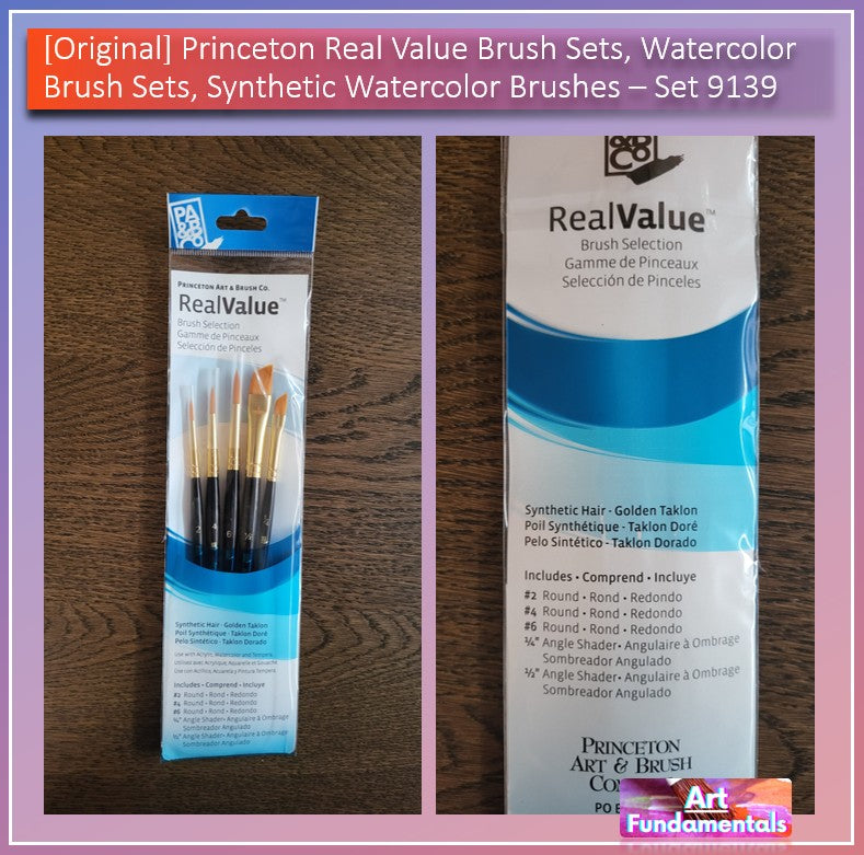 Princeton Real Value Brush Sets, Watercolor Brush Sets, Synthetic Watercolor Brushes