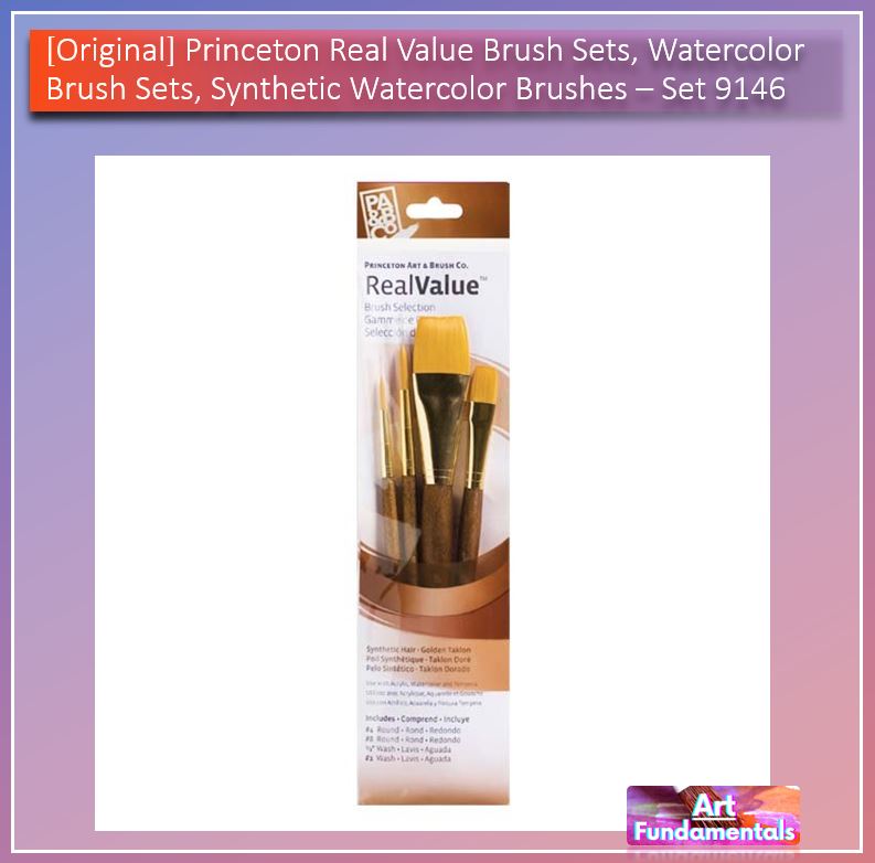 Princeton Real Value Brush Sets, Watercolor Brush Sets, Synthetic Watercolor Brushes