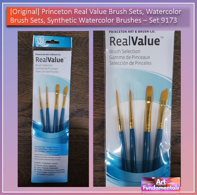 Princeton Real Value Brush Sets, Watercolor Brush Sets, Synthetic Watercolor Brushes