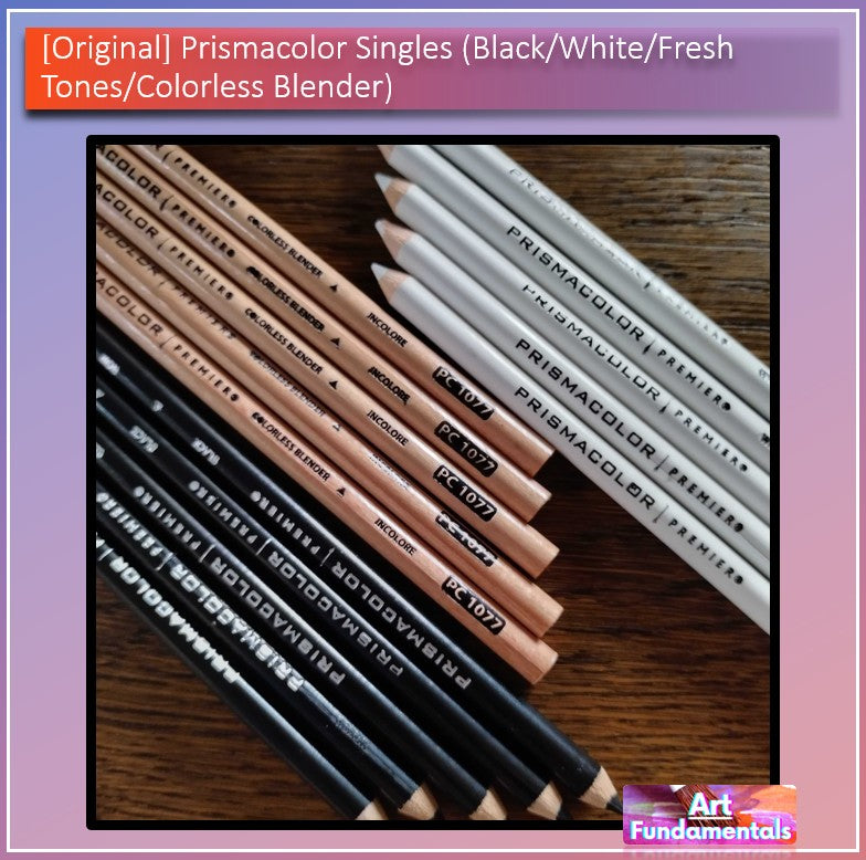 Prismacolor Singles (Black / White / Flesh Tones / Colorless Blender)