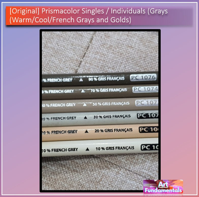 Prismacolor Singles / Individuals (Grays (Warm/Cool/French Grays and Golds)