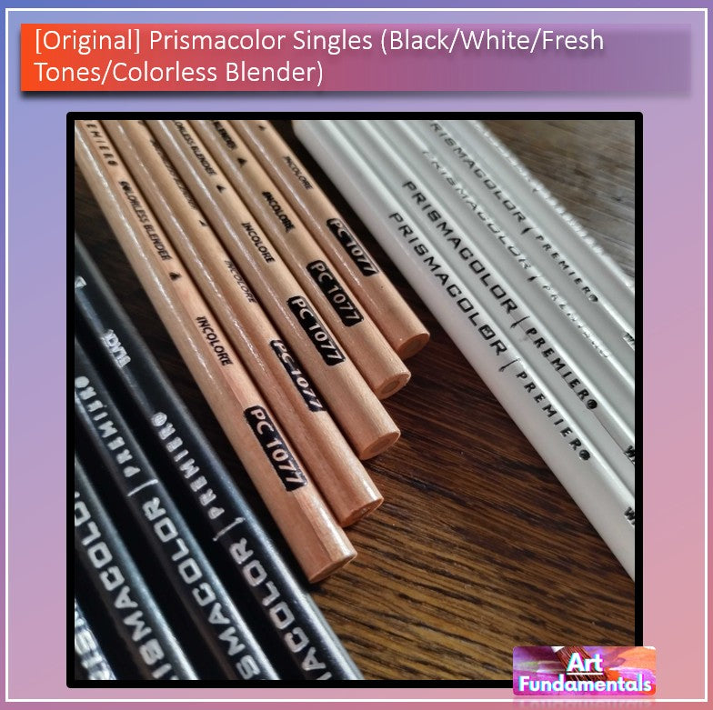 Prismacolor Singles (Black / White / Flesh Tones / Colorless Blender)