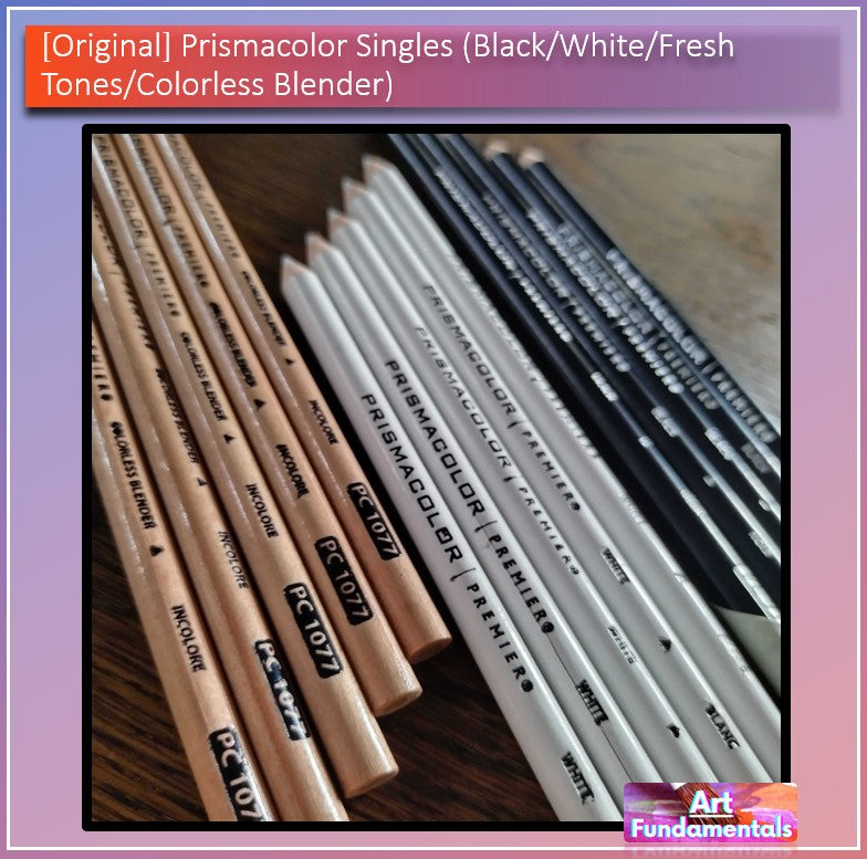 Prismacolor Singles (Black / White / Flesh Tones / Colorless Blender)