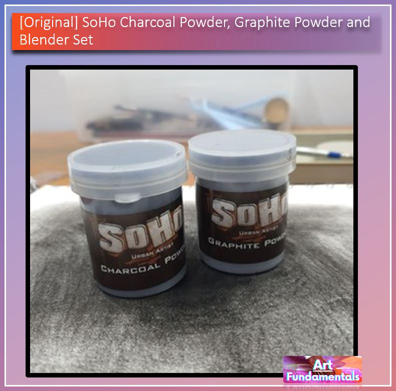 SoHo Charcoal Powder, Graphite Powder and Blender Set
