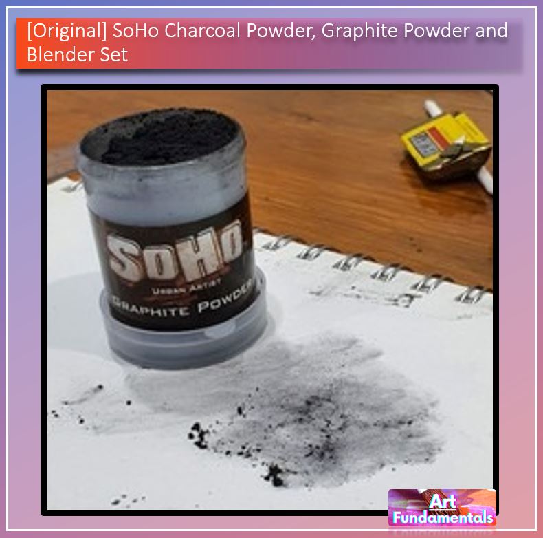 SoHo Charcoal Powder, Graphite Powder and Blender Set