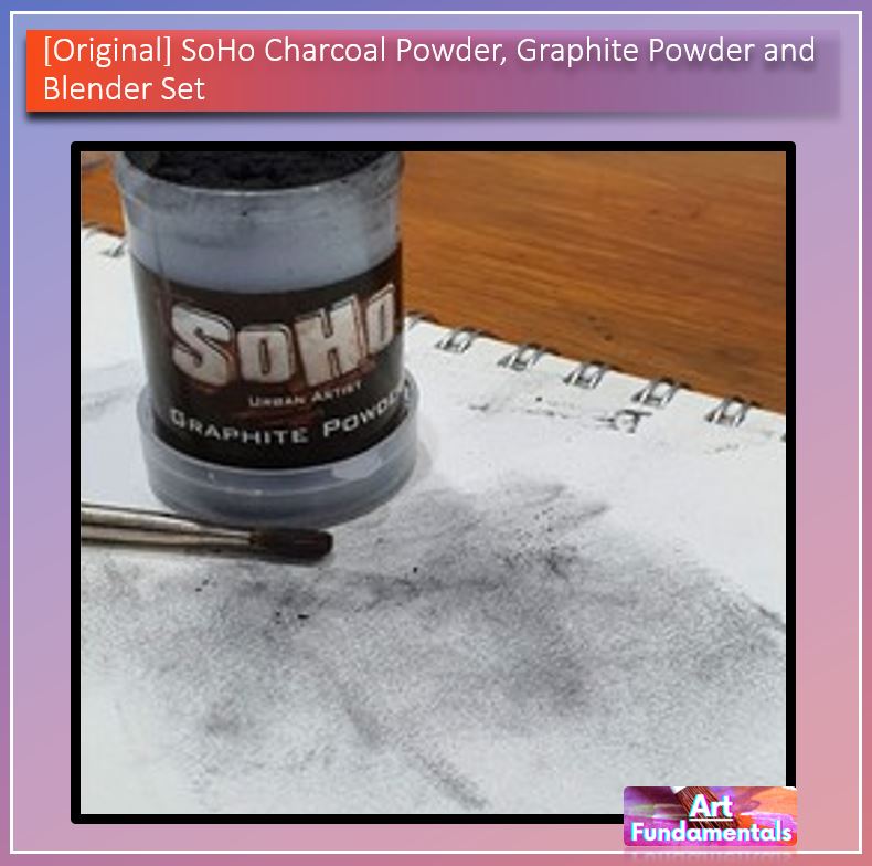 SoHo Charcoal Powder, Graphite Powder and Blender Set