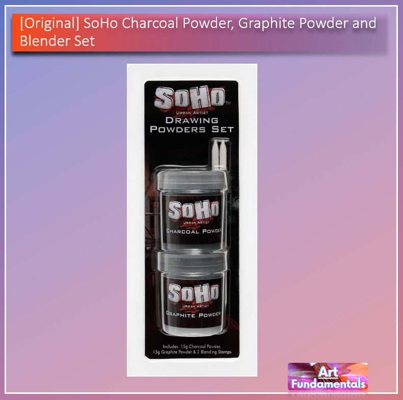 SoHo Charcoal Powder, Graphite Powder and Blender Set