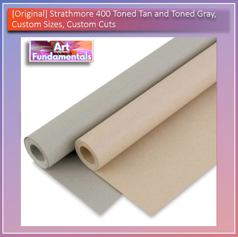 Original Strathmore Toned Gray & Toned Tan, Custom Cut and Sizes