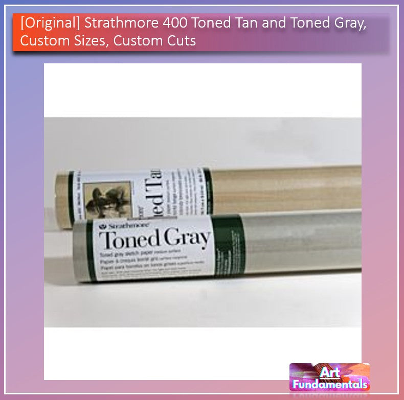 Original Strathmore Toned Gray & Toned Tan, Custom Cut and Sizes