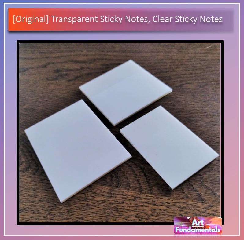 Transparent Sticky Notes, Clear Sticky Notes - 40 sheets