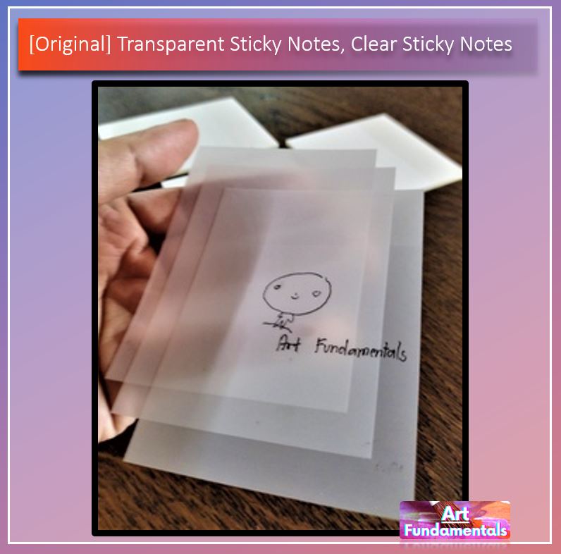 Transparent Sticky Notes, Clear Sticky Notes - 40 sheets