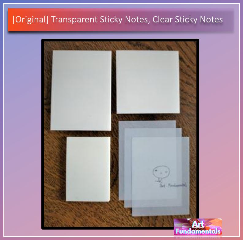 Transparent Sticky Notes, Clear Sticky Notes - 40 sheets