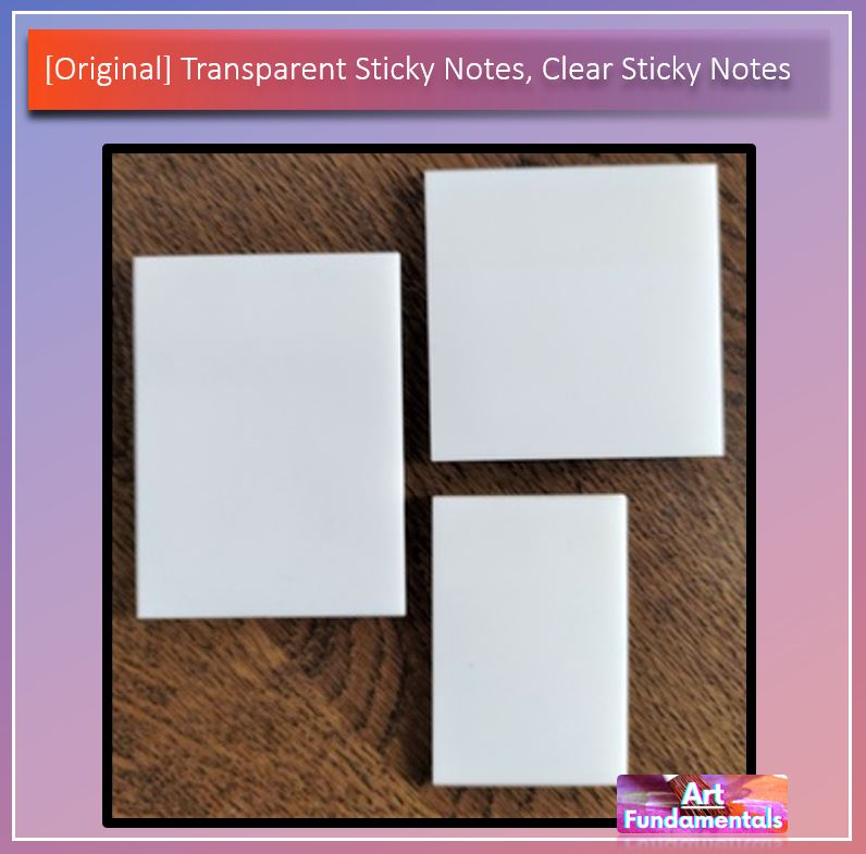 Transparent Sticky Notes, Clear Sticky Notes - 40 sheets
