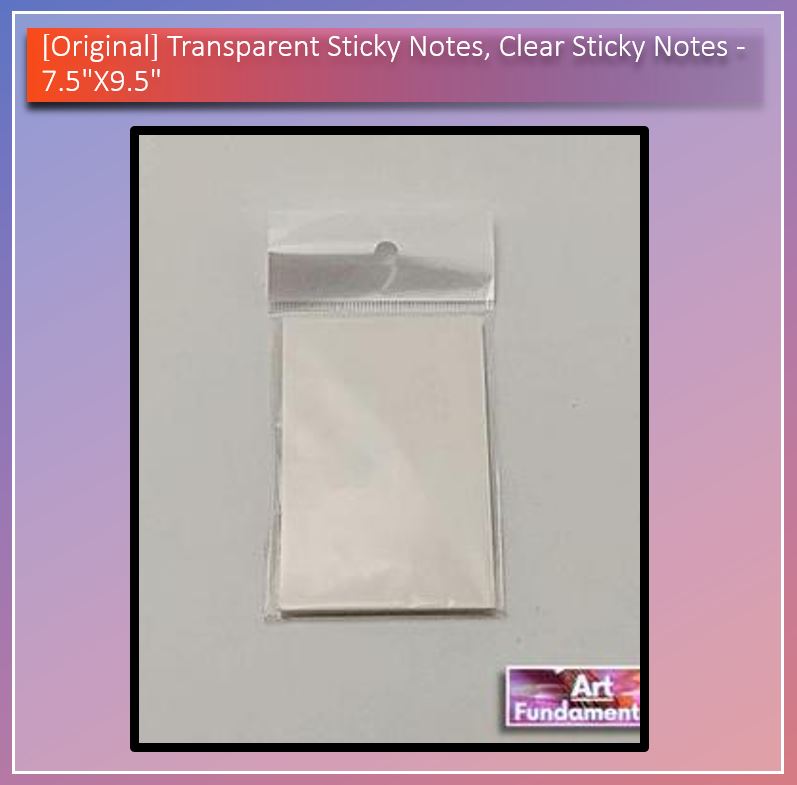 Transparent Sticky Notes, Clear Sticky Notes - 40 sheets