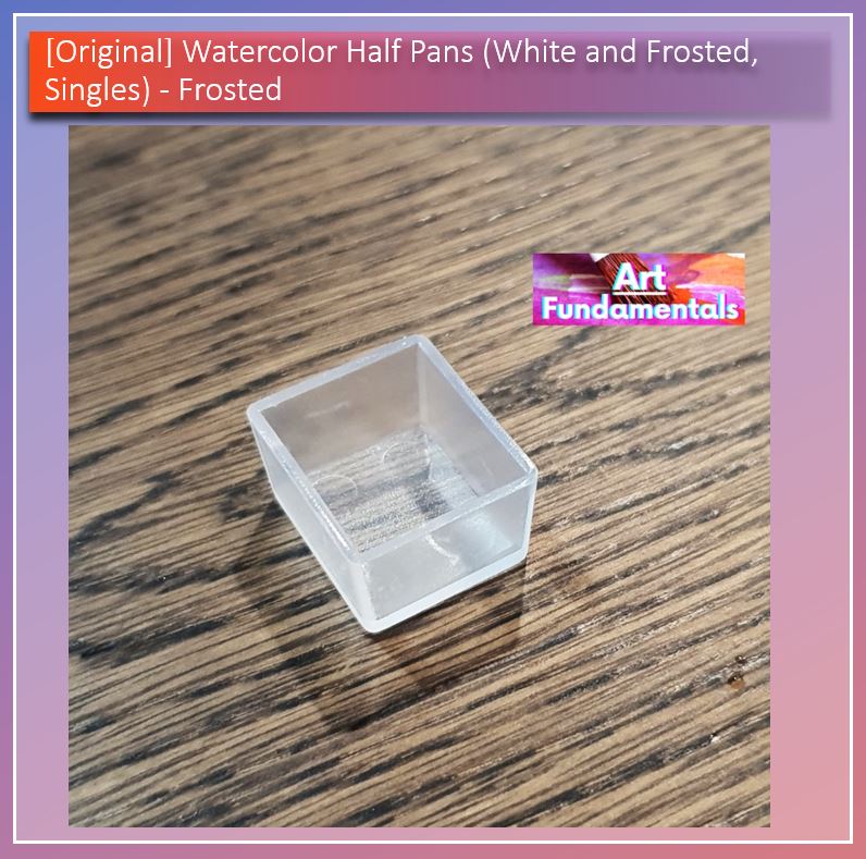 Watercolor Half Pans (White and Frosted, Singles, Php 3 Each @ 50 or more)