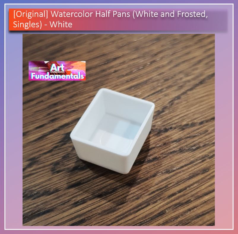 Watercolor Half Pans (White and Frosted, Singles, Php 3 Each @ 50 or more)