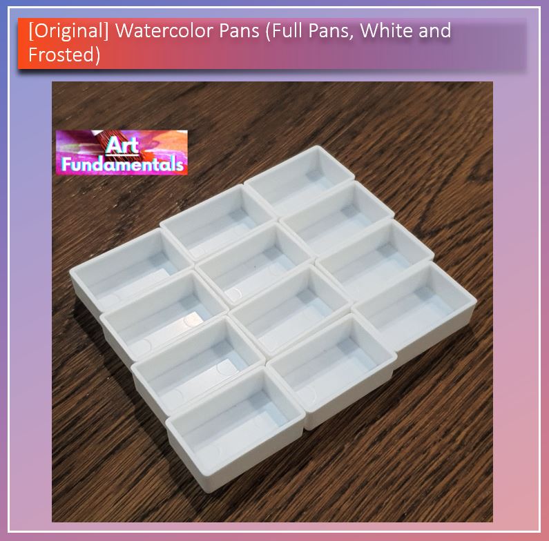 Watercolor Pans (Full Pans, White and Frosted,  Php 8 per piece @ 50 or more pieces)