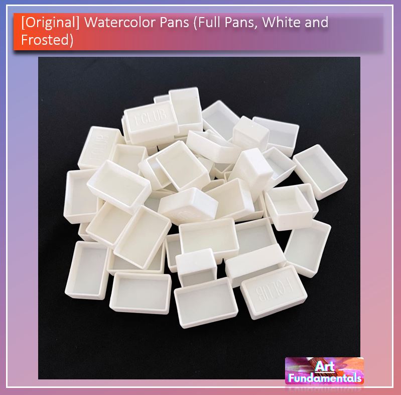 Watercolor Pans (Full Pans, White and Frosted,  Php 8 per piece @ 50 or more pieces)