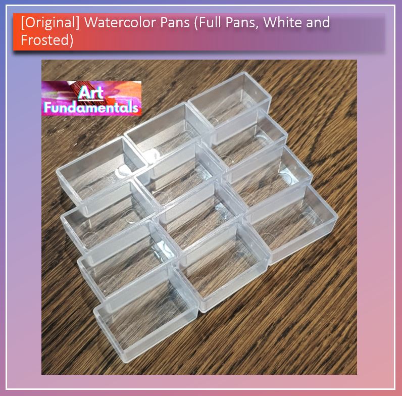 Watercolor Pans (Full Pans, White and Frosted,  Php 8 per piece @ 50 or more pieces)