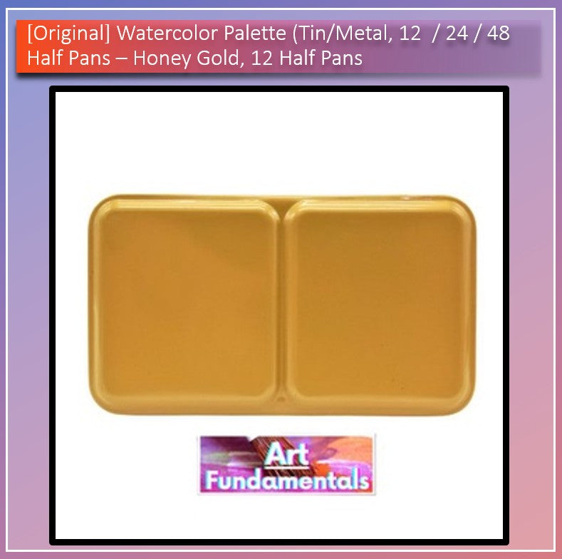 Watercolor Palette (Tin/Metal, 12 / 24 / 48 half pans)