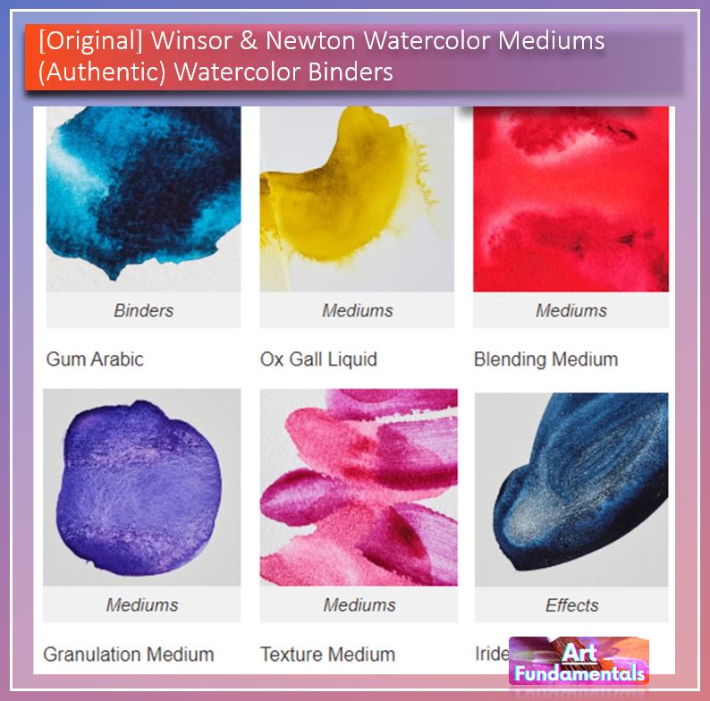 Winsor & Newton Watercolor Mediums (Authentic) - Ox Gall / Granulation / Gum Arabic / Iridescent etc